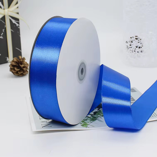 1.5” 100 Yard Single Sided Ribbon - Bright Blue