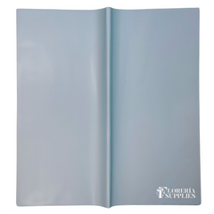 Baby Blue Solid Floral Wrapping Paper