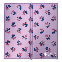 Stitch And Angel Purple Floral Wrapping Paper