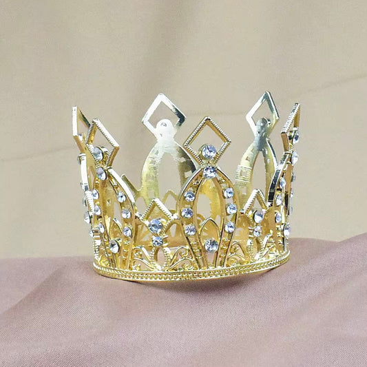 Small Gold Rhinestone Crown
