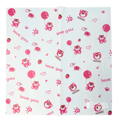 White Lotso Floral Wrapping Paper