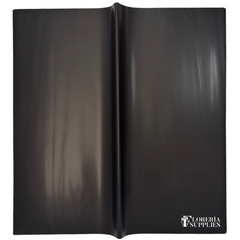 Black Solid Floral Wrapping Paper