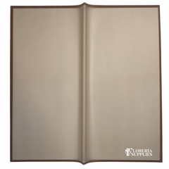 Brown Frosted Edge Floral Wrapping Paper