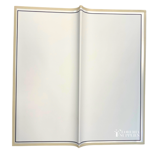 Triple Edge White Floral Wrapping