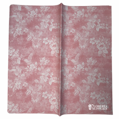 Woven Pink Floral Wrapping Paper