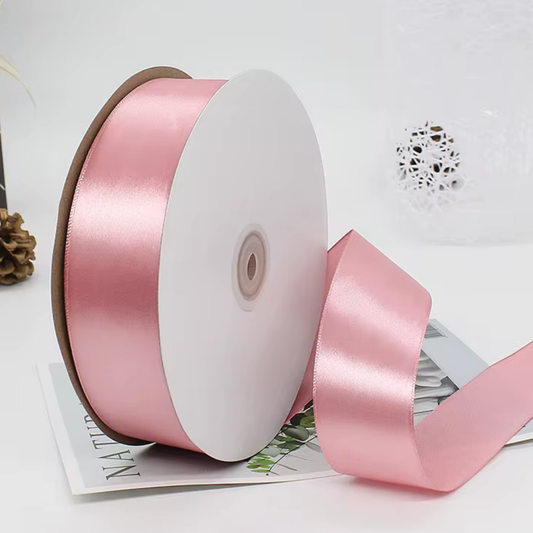 1.5” 100 Yard Single Sided Ribbon - Rose Pink