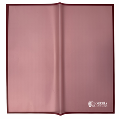 Burgundy Frosted Edge Floral Wrapping Paper
