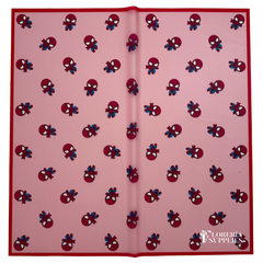 Spiderman Print Red Floral Wrapping Paper