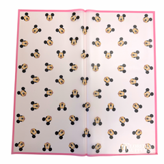 Mickey Mouse Pink Floral Wrapping Paper