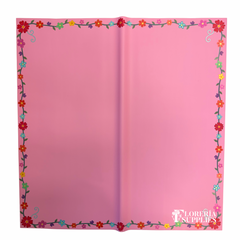 Frida Pink Floral Wrapping Paper