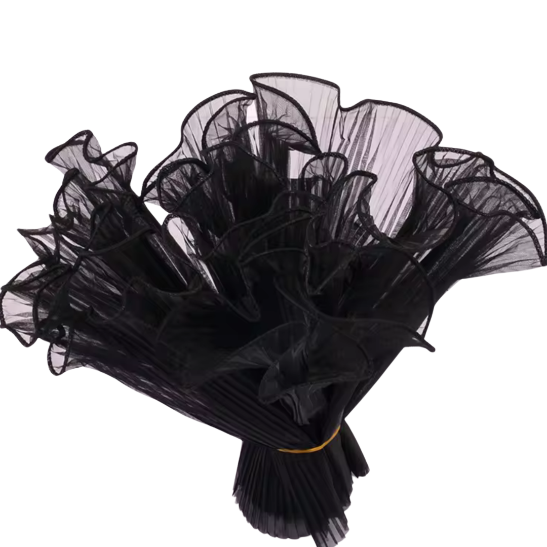 Plain Mesh - Black 4.5 Yards