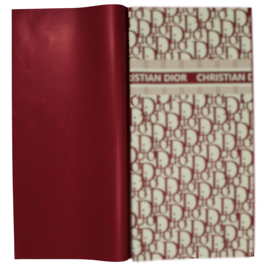 DR Red W/ Cream Base Floral Wrapping Paper