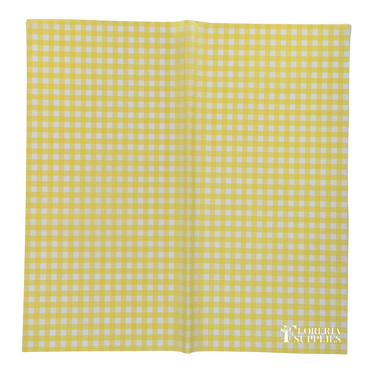 Gingham Print - Yellow