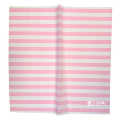 Striped Pink Floral Wrapping Paper