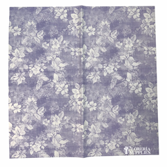 Woven Purple Floral Wrapping Paper
