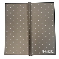 Black Polkadot Floral Wrapping Paper