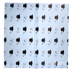 Blue Graduation Floral Wrapping Paper