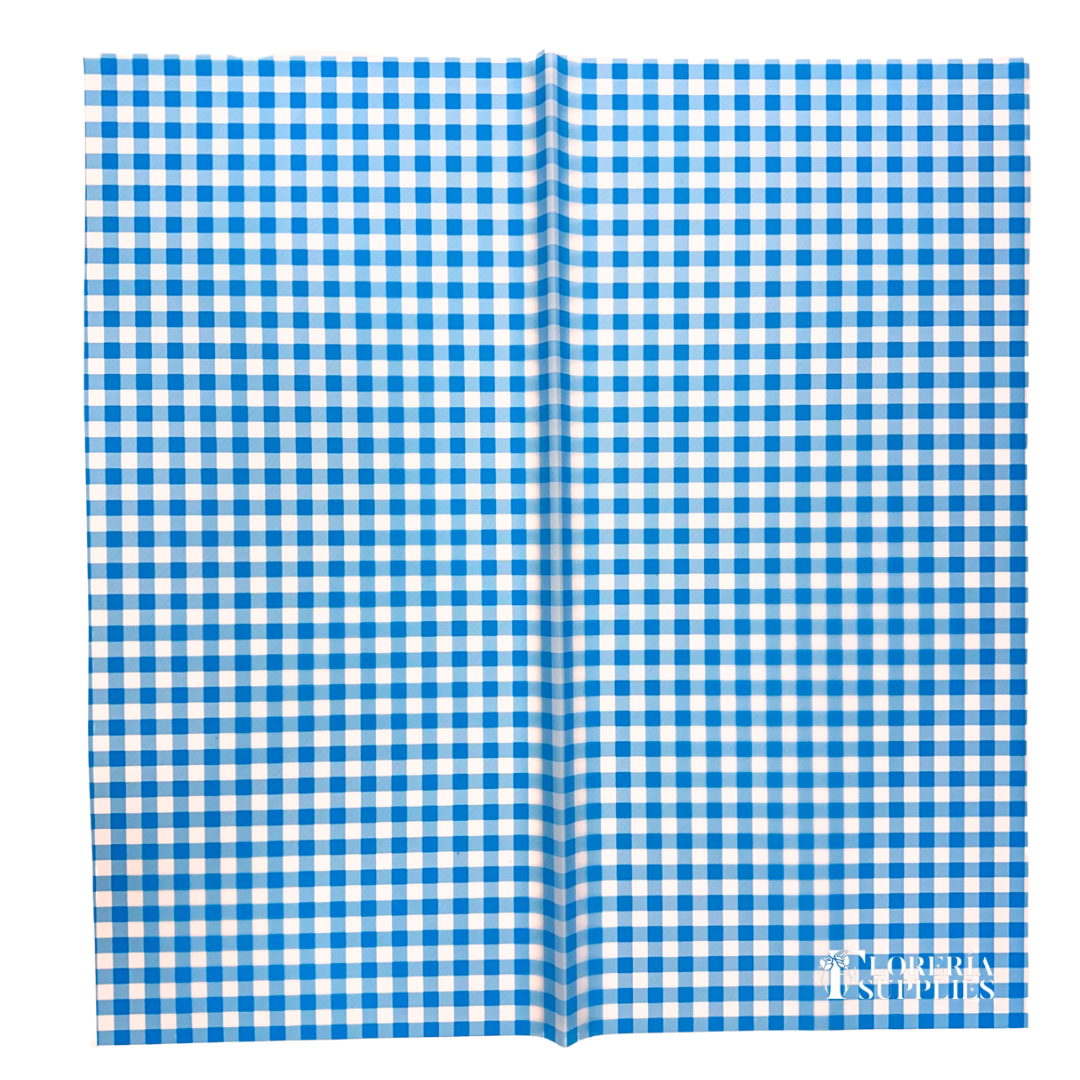 Gingham Print - Blue