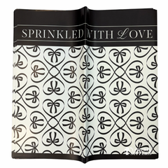 Sprinkled With Love Black Floral Wrapping Paper
