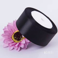 1.5” 25 Yard Single Sided Ribbon - Black