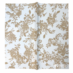 Rose Solid Floral Wrapping Paper - Beige