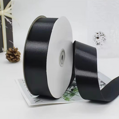 1.5” 100 Yard Single Sided Ribbon - Black