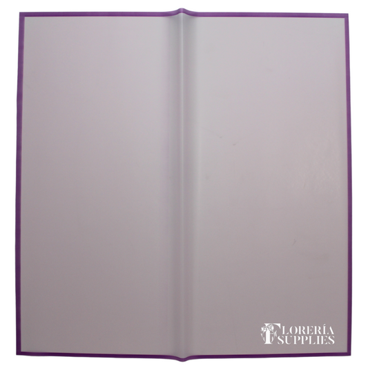 Purple Frosted Edge Floral Wrapping Paper