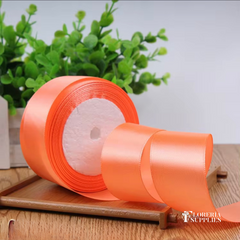 1.5” 25 Yard Single Sided Ribbon - Orange