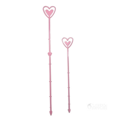 Pink Heart Card Holders - 100 Count