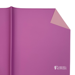 Bright Pink/Light Pink Double Sided Floral Wrapping Paper