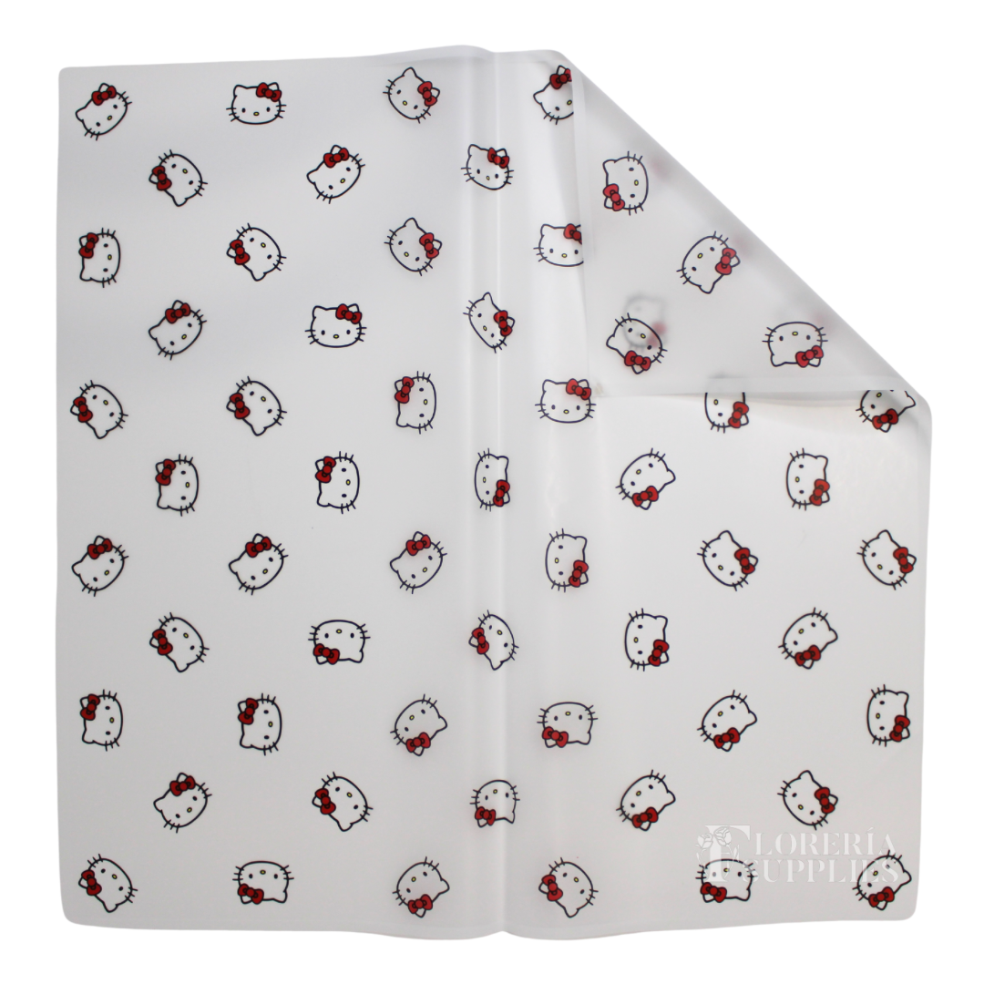 HK White Floral Wrapping Paper