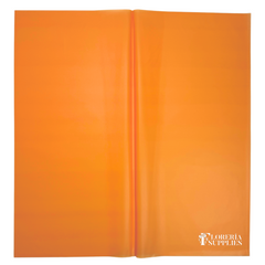 Neon Orange Semi Transparent Floral Wrapping Paper