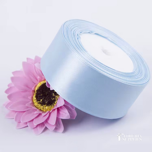 1.5” 25 Yard Single Sided Ribbon - Baby Blue