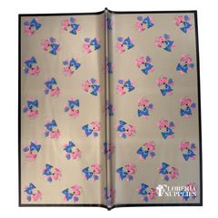 Stitch and Angel Black Floral Wrapping Paper