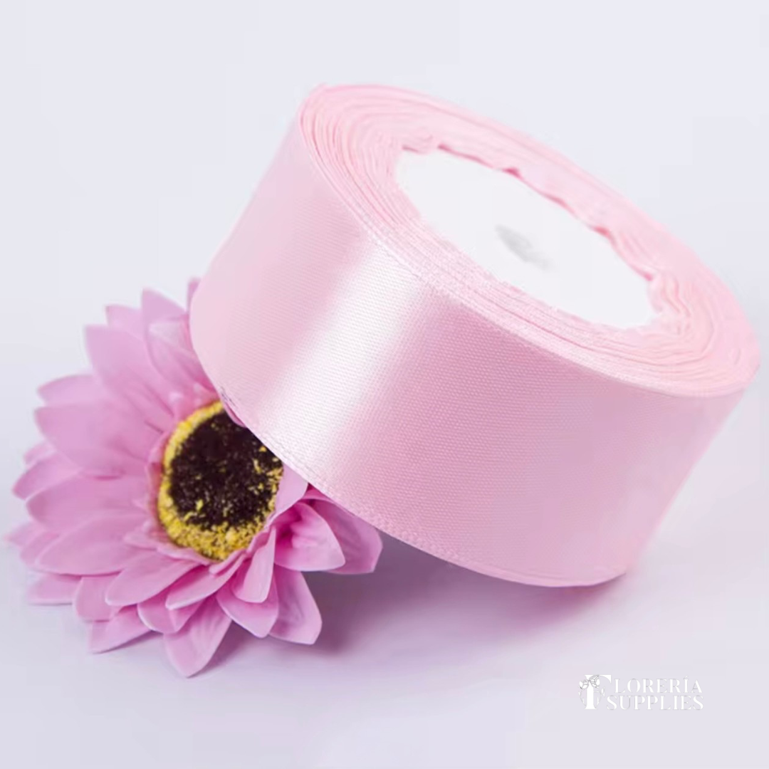 1.5” 25 Yard Single Sided Ribbon - Pink