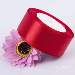 1.5” 25 Yard Single Sided Ribbon - Red