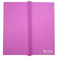 Bright Pink Solid Floral Wrapping Paper