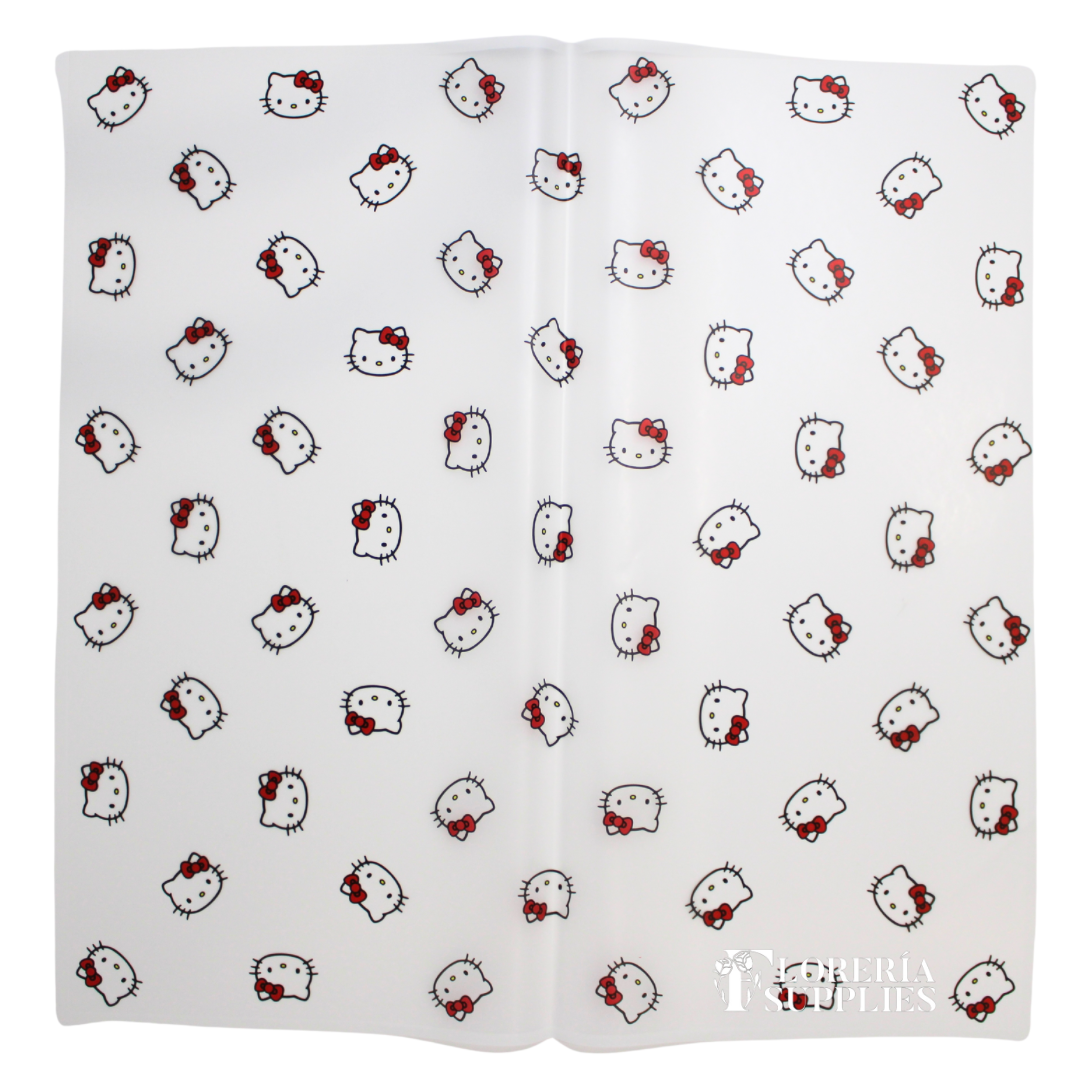 HK White Floral Wrapping Paper