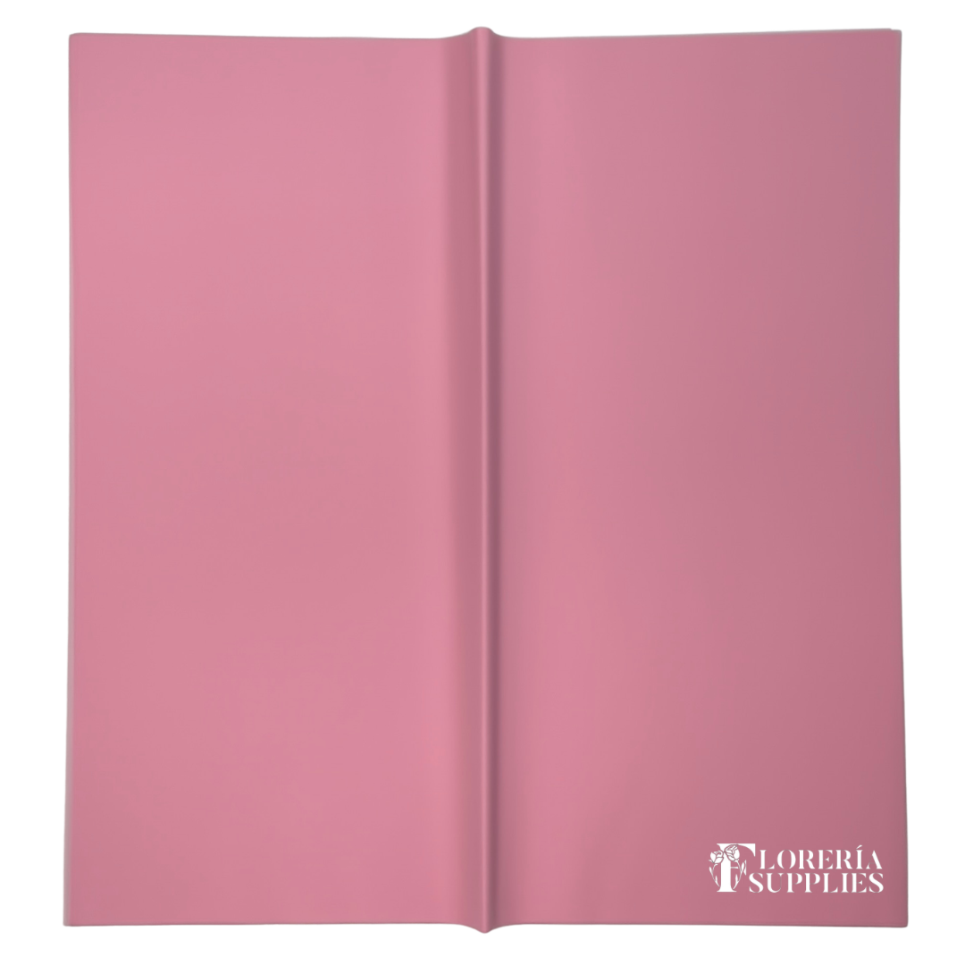 Light Pink Semi-Transparent Floral Wrapping Paper