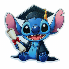Stitch Sitting Graduation Toppers