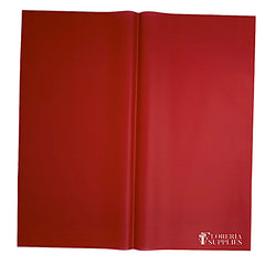 Dark Cherry Red Semi Transparent Floral Wrapping Paper