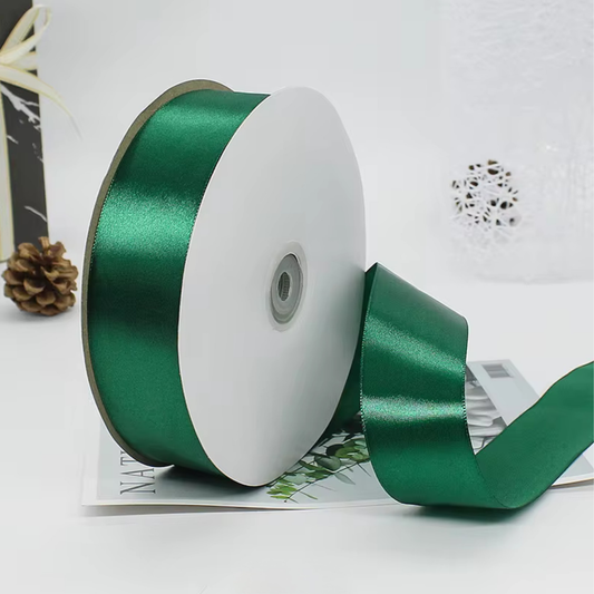 1.5” 100 Yard Single Sided Ribbon - Emerald Green