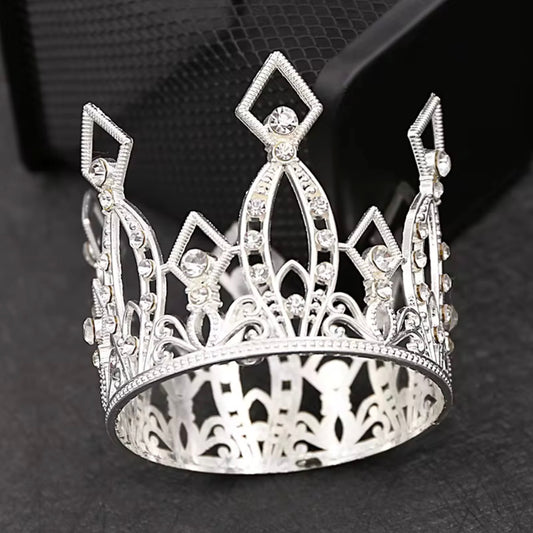 Small Silver Rhinestone Crown