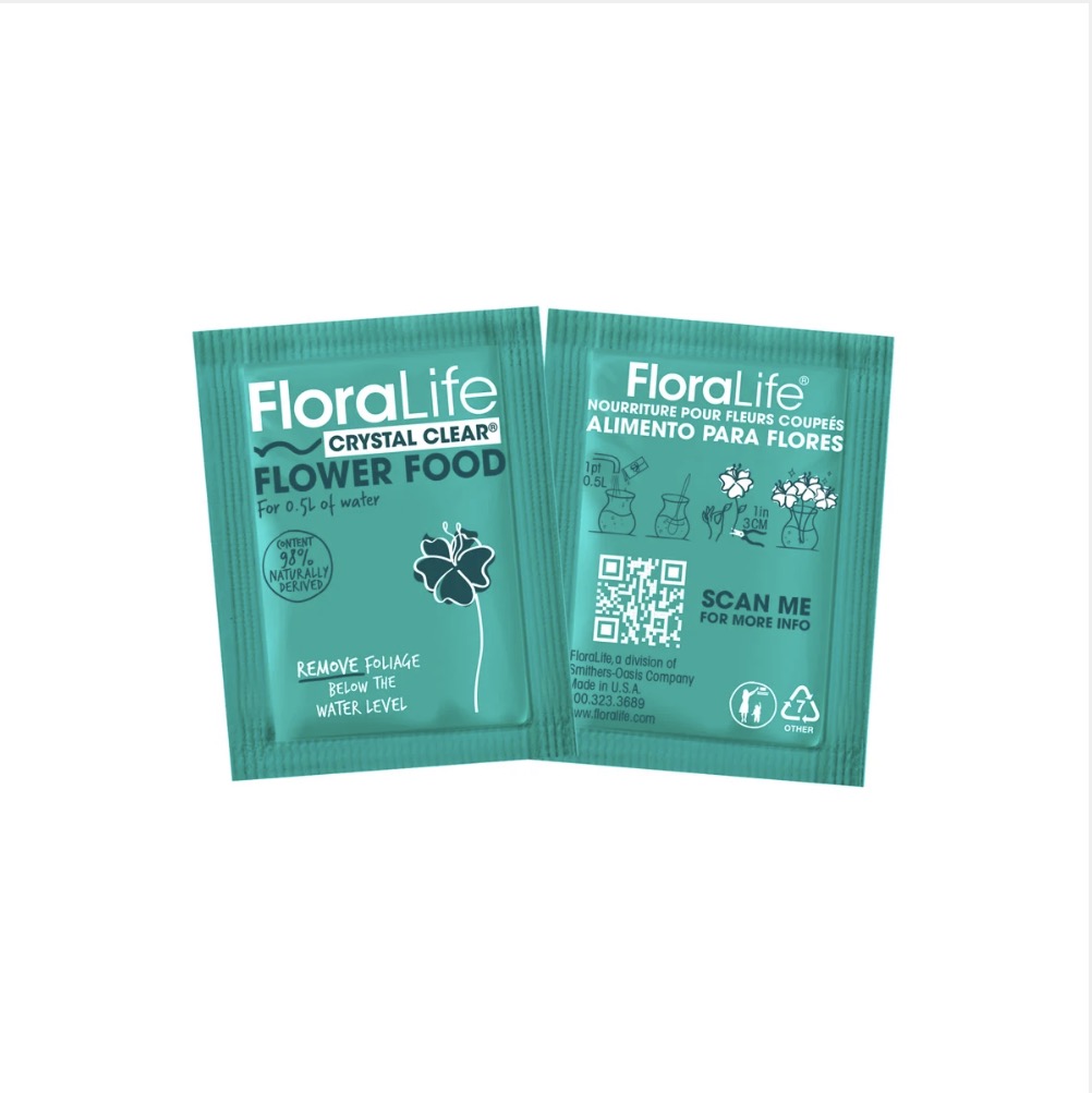 FLORALIFE CRYSTAL CLEAR® FLOWER FOOD 250 PACKETS