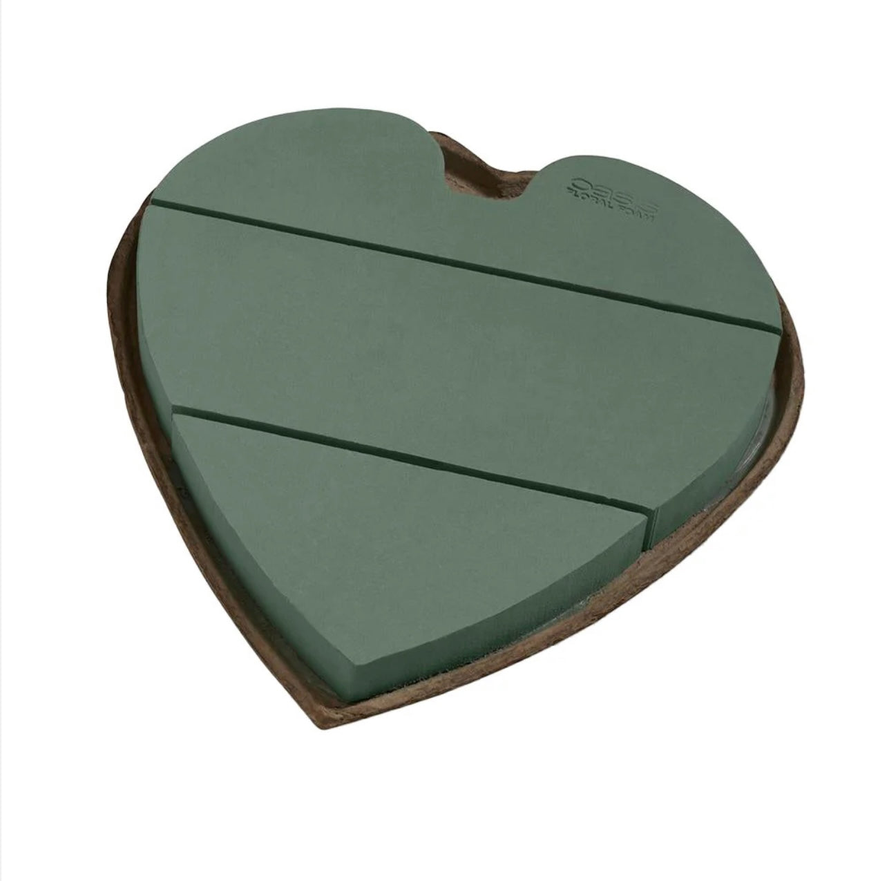 OASIS® 18” MACHE SOLID HEART 2PK