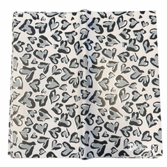 Cheetah Print Black Floral Wrapping Paper