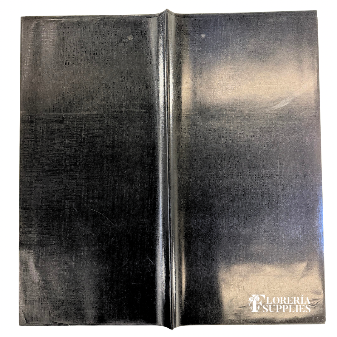 Shimmer Black Floral Wrapping Paper
