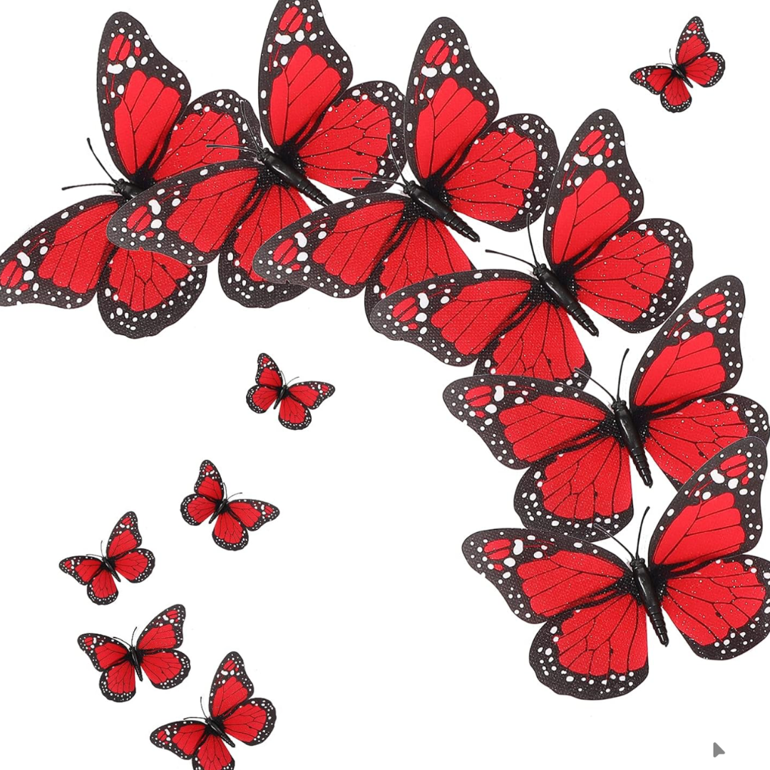 Plastic Butterfly Decor