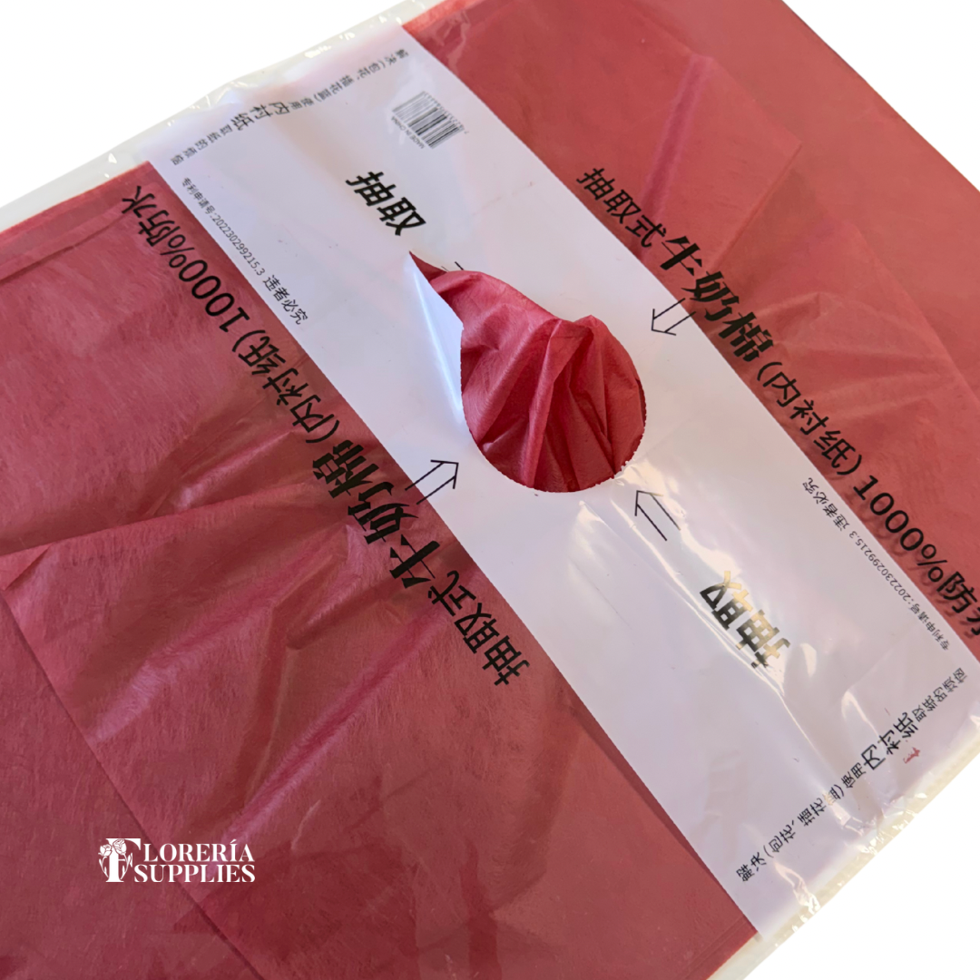 Burgundy Cotton Tissue Paper 36 Sheets - 44x56cm