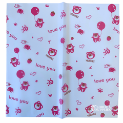 Blue Lotso Floral Wrapping Paper
